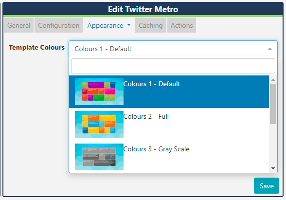 Twitter Metro Colours
